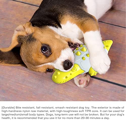 Plplaaoo PET מזין איטי במזין טיפש צעצוע, צעצוע של מזון לחיות מחמד, צעצועי כלבים המפזרים מזון, מברשת שיניים