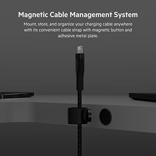 Belkin Boostcharge Pro Flex קלוע USB מסוג C לכבל ברק, MFI מוסמך 20 וולט טעינה מהירה משלוח כוח PD לאייפון