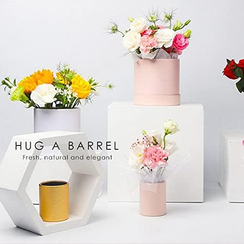 קופסת אריזה ניידת קרטון חיבוק דלי קנדי ​​יום אם אחסון פרחים קופסאות מתנה פרח