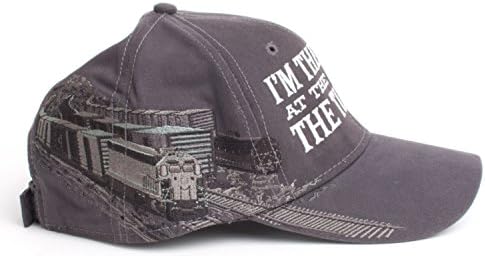 חברת חולצות אן ארבור. אני את אור בסוף המנהרה / מצחיק רכבת כובע רכבת הומור בייסבול כובע פחם