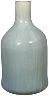 Artissance AM82240605 בקבוק קרמיקה בסגנון וינטג ', אגרטל ירוק עתיק בגודל 15 אינץ'