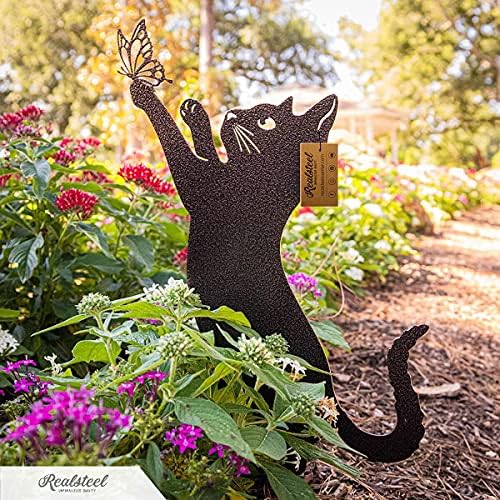 חפיסה 3 של CAT Garden Garden 3 - עיצוב חצר חיצוני - מתכת מתוצרת אמריקאית וציפוי אבקה עמיד בפני