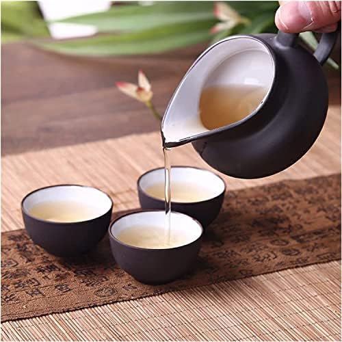 Sogudio Herbal Pea Poace Teapot Teapot Sexup Set Kettle Sunder Cuther Cup Tuce קומקום בית מטבח ערכת תה קומקום