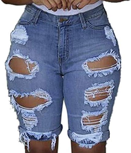 ג'וניור נשים עם מותניים נמוכים שטופים ג'ינס קצרים ומוצקים מכנסיים קצרים מכנסיים קצרים גוף שיפור