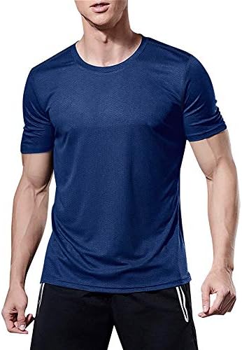 חולצות אתלטיות לגברים של מיטו, אימון מהיר יבש חולצת שרוול קצר חולצות כושר לספורט ריצה