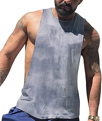 גופייה של חור השחייה בגברים לאימון פיתוח גוף חולצות שרירים ללא שרוולים