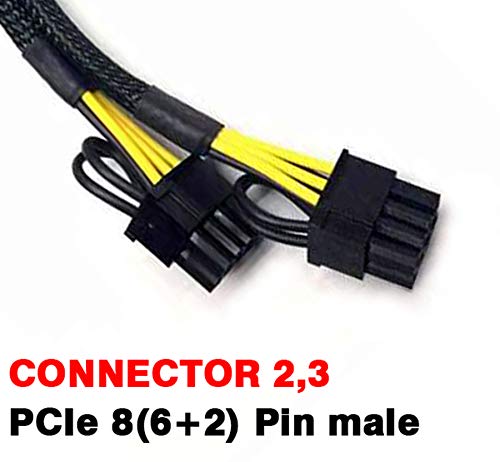 TeamProfitcom PCI-E 6 PIN עד PCIE כפול 8 PIN כרטיס גרפי PCI אקספרס מתאם כוח GPU VGA Y-SPLITTE