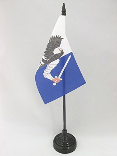 דגל AZ Connaught שולחן דגל 4 '' x 6 '' - דגל שולחן העבודה של מחוז קונכט של אירלנד 15 x 10 סמ - מקל