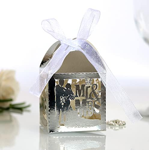 מאז קופסאות ממתקים לחתונה של 50 יחידות חתונה MR & MRS עיצוב זוגות חתונה לחתונה לחתונה לחתונה קופסאות קופסאות