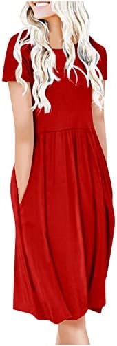 שמלת קיץ של נשים 2023 עניבה צבע שמלות גוף גוף לצבע אחיד מפותל שרוול קצר שמלת וינטג 'שמלות שמש חמודות