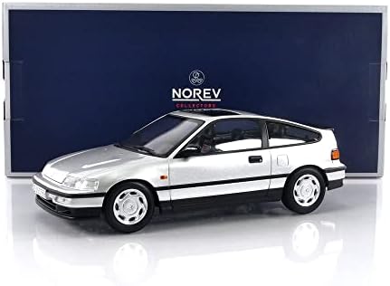 NOREV 1990 CRX מכסף מתכתי עם גג שמש 1/18 מכונית דגם DIECAST 188011