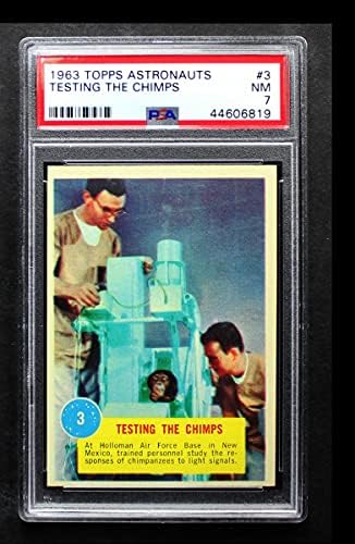 1963 Topps 3 בדיקת השימפנז PSA PSA 7.00