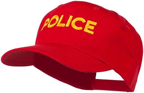 מכתב משטרת E4Hats.com רקום כובע פרופיל גבוה