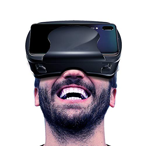 LOOCOO 3D PRO משקפי VR, משקפי מציאות מדומה, נגן VR VICIALE VICALE עם מסך מלא, משקפי VR רחבים,