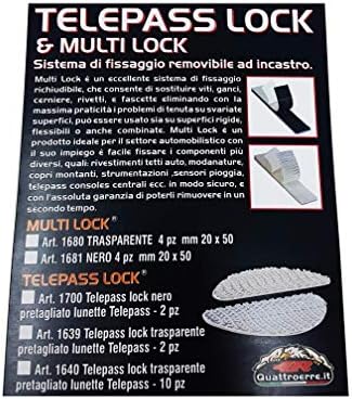 Quattroerre 1681 Snap-fitedate Stread System Multi-Lock, Black