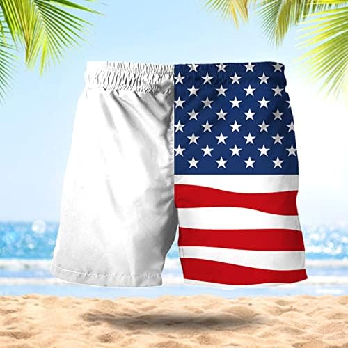 BMISEGM קיץ גברים ביקיני בגדי ים גברים אביב אביב קיץ מכנסיים מזדמנים מכנסיים דגל טלאים מודפסים
