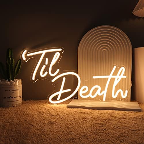 Planzo til Death Led Led Neon Light Light Decor Decord Mide Gothic Parthic Party Home Decor Entericat