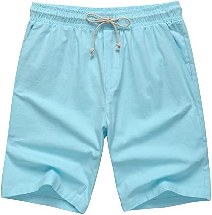 AKA Classyoo's Pinen's Pinen's Scolim Strim מכנסיים קצרים חוף חוף מכנסיים קצרים נמתחים 9 אינץ 'קצר