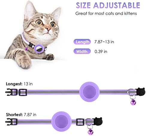 איירטאג חתול צווארון, רעיוני חתול צווארון הבדלני עם איירטאג מחזיק ופעמון, מתכוונן קל משקל אוויר