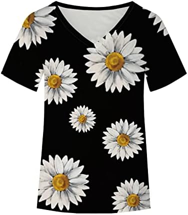 חולצת טופ חולצה לנשים בקיץ בגדי סתיו אופנה שרוול קצר כותנה נגד חולצה גרפית חולצה 26 26 26