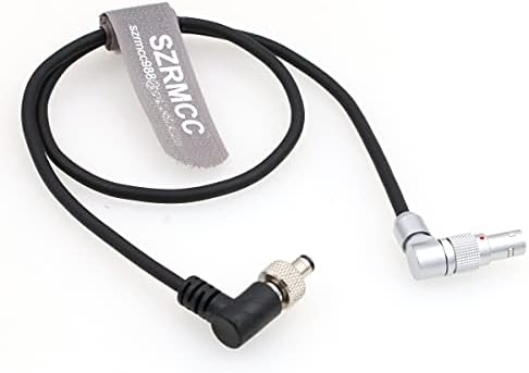 SZRMCC זווית ימנית מסתובבת 2 סיכה לנעילת כבל חשמל DC תקע עבור Z CAM E2-S6 E2-F6 E2-F8 מצלמת ספינת דגל לאטומוס