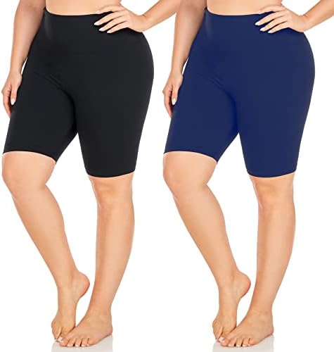 מכנסיים קצרים של אופנוענים בגודל Fullsoft 2 Plus בגודל לנשים -8 מכנסי אימון מותניים גבוהים מכנסיים קצרים לריצה