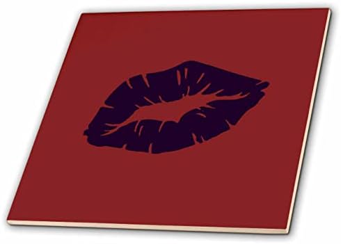 3רוז יפה עוצמה נשית סגול שפתון נשיקה מבודדת-אריחים