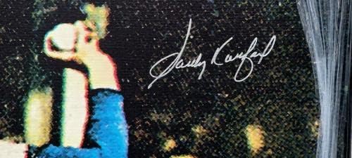 Sandy Koufax חתום חתימה 20x30 1964 Canvas Photo Los Angeles Dodger