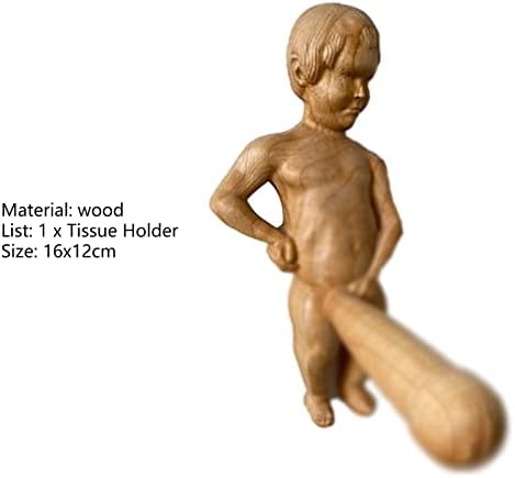 בעל רקמות מחזיק קיר רכוב על נער טואלט מחזיק נייר טואלט יצירתי גבר גוף גליל גוף מתלה לאחסון נייר לבית חום