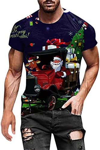 XXBR מעצב גברים לחג המולד חולצות שרוול קצר