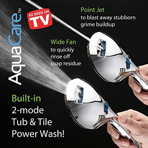Aquacare As-See-on-TV לחץ גבוה בלחץ כף יד/גשם 80 מצבים משולבת ראש מקלחת 3-כיוונית עם זרוע מתכווננת-חרירי