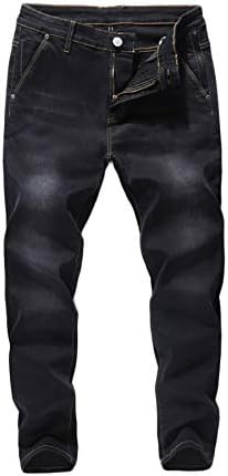 מכנסי ג'ינס רופפים של Andongnywell מכנסיים מותניים אלסטיים מכנסיים רופפים מכנסיים מוצקים מזדמנים