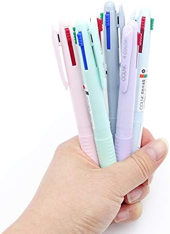 קולנק ססגוניות כדורי עט 0.5, 4-ב-1 צבעוני עטים בסדר נקודה,כדורי מתנה עטים עבור מתכנן ביומן, מגוון