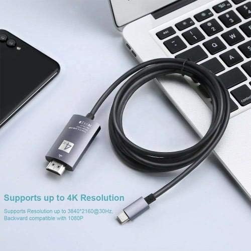 כבל למצלמת קולנוע כיס בוסמגי 6K - כבל SmartDisplay - USB Type -C עד HDMI, כבל USB C/HDMI למצלמת