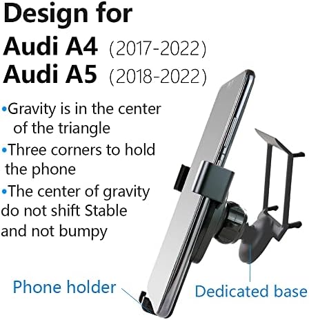 מחזיק טלפון לרכב לונקין לשנים 2017-2023 אאודי A4 S4 A5 S5 RS4 RS5 ALLRORE אביזרי אוטומטיים קישוט