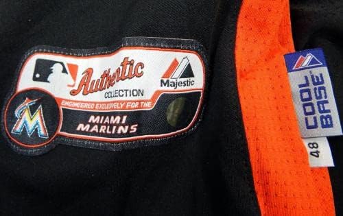 2012-13 Miami Marlins Coleman 47 משחק הונפק Black Jersey St BP 48 DP18506 - משחק משומש גופיות MLB