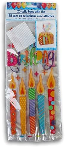 יום הולדת שמח צ ' לו שלל שקיות עם יום הולדת נרות עיצוב-25 לספור