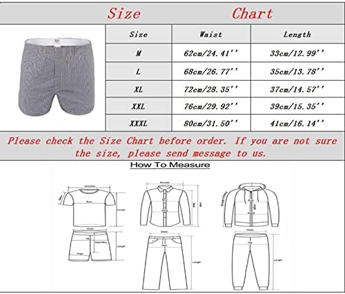 BMISEGM תחתוני כותנה גברים גברים תחתוני כותנה כותנה רופפת מכנסיים קצרים בינונית המותניים המותניים