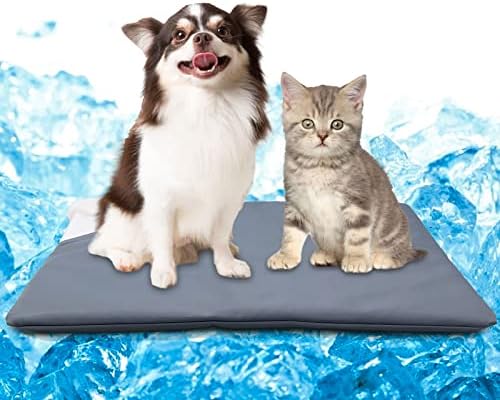 כרית קירור של חיות מחמד לכלבים קטנים מיטת חתול עם מחצלת קירור חשמלית ， כרית קרח קיץ מחצלת קירור שמיכה לקירור