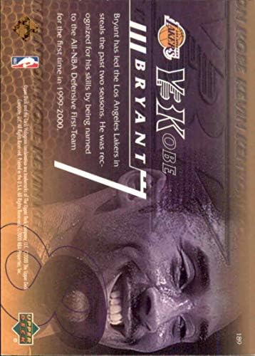 2000-01 סיפון עליון 189 קובי בראיינט לוס אנג'לס לייקרס NBA כרטיס מסחר בכדורסל