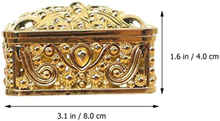 עיצוב ספא ABAODAM 36 יחידות, עיצוב אחסון כיסוי קטן עם קישוט חלול מאפייה כלה מתנות זהב מכולות יום הולדת