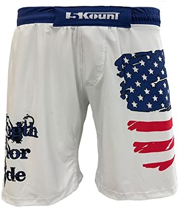 חוזק 5Kount, כבוד וגאווה סובלימציה דגל אמריקאי MMA קרב מכנסיים קצרים Muay תאילנדי בוקסר קיקבוקסינג BJJ