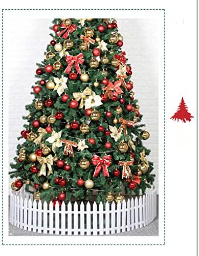 עץ חג המולד המלאכותי של Dulplay 13ft, עם נורות LED ו- Metal Stand 2500 TIP