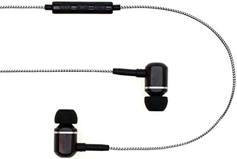 Symphonized MTRX 2.0 אוזניות חוטיות פרימיום - אוזניות עץ בתוך האוזניים עם בקרת מיקרופון ונפח, בידוד רעש