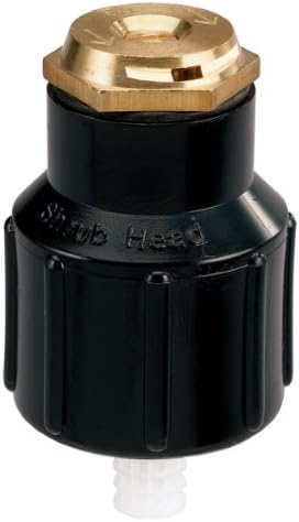 אורביט 54038 ראש שיח פלסטיק עם זרבובית פליז, שחור
