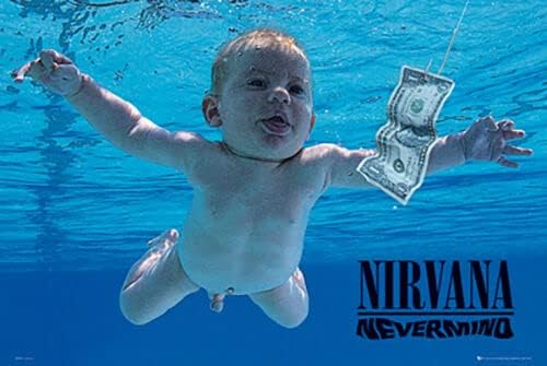 תמונה רוכל נירוונה Nevermind Grunge רוק מוסיקה להקת אמנות הדפסת תמונת פוסטר וגודל הכללי הוא 24x36 אינץ '