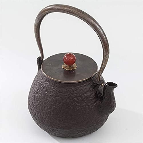פשטות יצירתית יפנית ברזל יצוק טטסובין קומקום קומקום מוזר 1.2L infuser כדי לחלוט תה עלה רופף תה יצוק תה קומקום