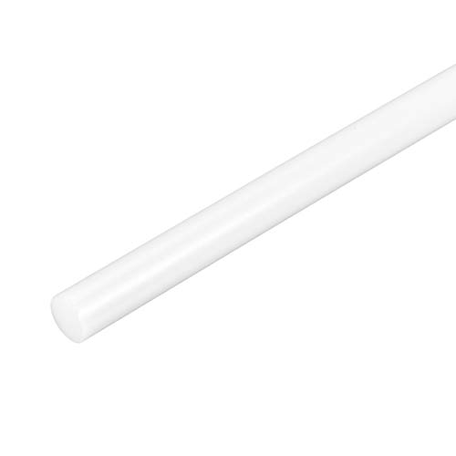 UXCell מוט עגול פלסטיק 5/16 אינץ 'דיא אורך 20 אינץ
