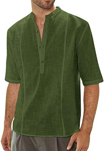 קיץ חולצות חולצות לגברים גברים של אופנה מזדמן מוצק צבע כפתור כותנה חולצה קצר שרוול בגד גוף קצר