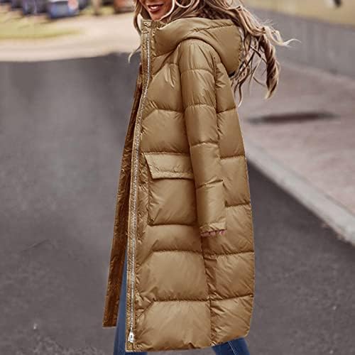 מעיל ז'קט של IQKA DOWN סתיו סתיו וחורף עם חורף רופף בצבע אחיד עם ז'קט כותנה מעובה באורך בינוני